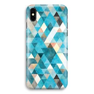 CaseCompany Gekleurde driehoekjes blauw: iPhone X Volledig Geprint Hoesje