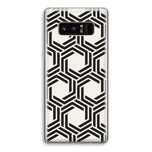 CaseCompany Geometrisch patroon: Samsung Galaxy Note 8 Transparant Hoesje