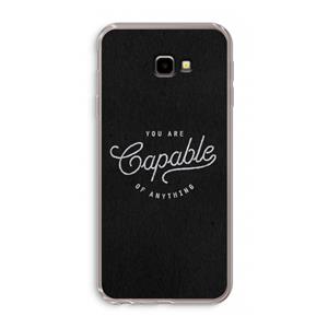 CaseCompany Capable: Samsung Galaxy J4 Plus Transparant Hoesje