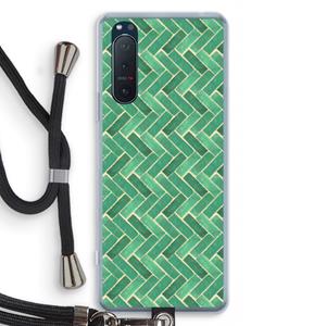 CaseCompany Moroccan tiles 2: Sony Xperia 5 II Transparant Hoesje met koord