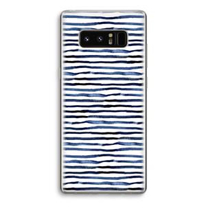 CaseCompany Verrassende lijnen: Samsung Galaxy Note 8 Transparant Hoesje