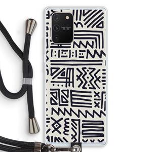 CaseCompany Marrakech print: Samsung Galaxy S10 Lite Transparant Hoesje met koord
