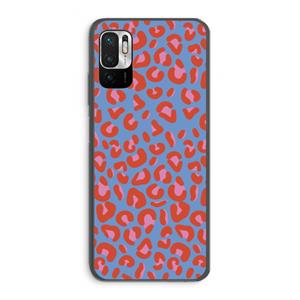 CaseCompany Leopard blue: Xiaomi Redmi Note 10 5G Transparant Hoesje