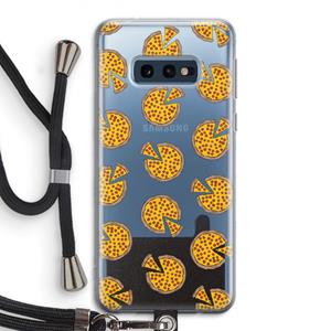 CaseCompany You Had Me At Pizza: Samsung Galaxy S10e Transparant Hoesje met koord