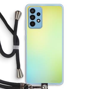 CaseCompany Minty mist pastel: Samsung Galaxy A52 Transparant Hoesje met koord