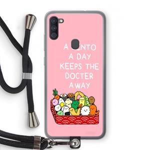 CaseCompany Bento a day: Samsung Galaxy A11 Transparant Hoesje met koord