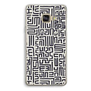 CaseCompany Moroccan Print: Samsung A3 (2017) Transparant Hoesje