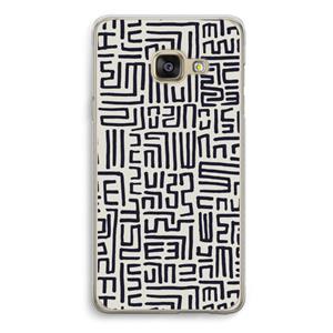 CaseCompany Moroccan Print: Samsung A3 (2017) Transparant Hoesje