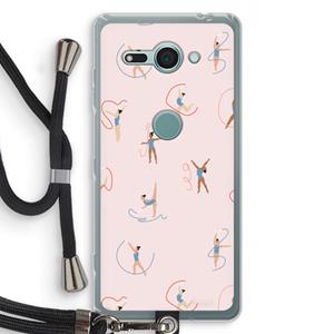 CaseCompany Dancing #3: Sony Xperia XZ2 Compact Transparant Hoesje met koord