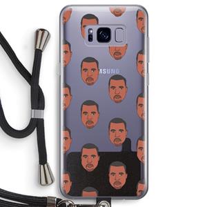 CaseCompany Kanye Call Me℃: Samsung Galaxy S8 Transparant Hoesje met koord