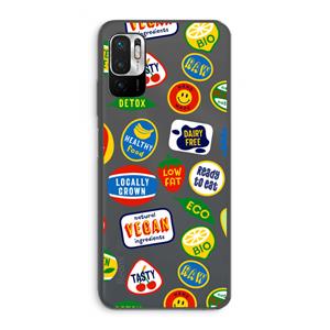 CaseCompany Fruitsticker: Xiaomi Redmi Note 10 5G Transparant Hoesje