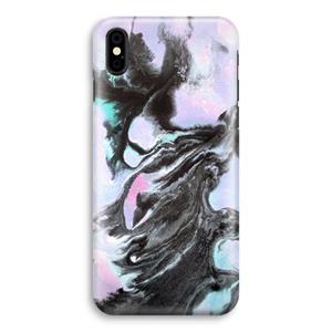 CaseCompany Pastel zwart: iPhone X Volledig Geprint Hoesje