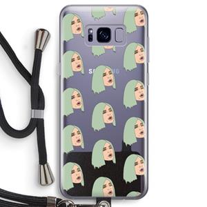 CaseCompany King Kylie: Samsung Galaxy S8 Transparant Hoesje met koord