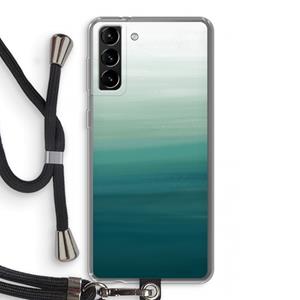 CaseCompany Ocean: Samsung Galaxy S21 Plus Transparant Hoesje met koord