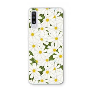 CaseCompany Summer Daisies: Samsung Galaxy A70 Transparant Hoesje
