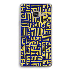 CaseCompany Majorelle Blue Print: Samsung A3 (2017) Transparant Hoesje