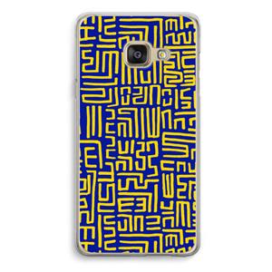 CaseCompany Majorelle Blue Print: Samsung A3 (2017) Transparant Hoesje