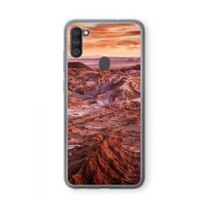 CaseCompany Mars: Samsung Galaxy A11 Transparant Hoesje