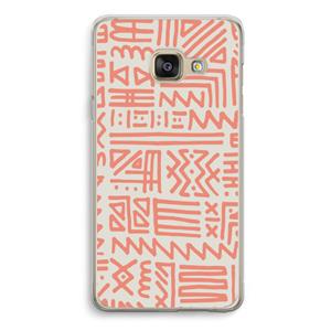 CaseCompany Marrakech Pink: Samsung A3 (2017) Transparant Hoesje