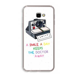 CaseCompany Smile: Samsung Galaxy J4 Plus Transparant Hoesje