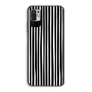 CaseCompany Stripes: Xiaomi Redmi Note 10 5G Transparant Hoesje