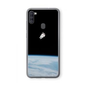 CaseCompany Alone in Space: Samsung Galaxy A11 Transparant Hoesje