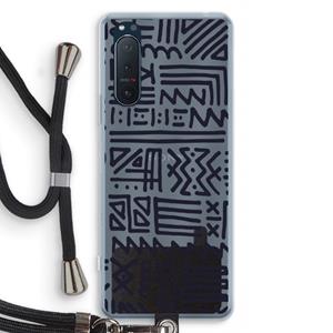 CaseCompany Marrakech print: Sony Xperia 5 II Transparant Hoesje met koord