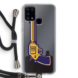 CaseCompany Pew Pew Pew: Samsung Galaxy M31 Transparant Hoesje met koord