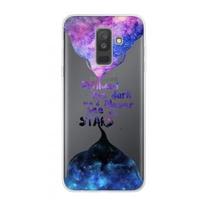 CaseCompany Stars quote: Samsung Galaxy A6 Plus (2018) Transparant Hoesje