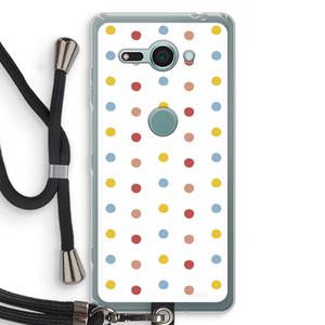 CaseCompany Bollen: Sony Xperia XZ2 Compact Transparant Hoesje met koord