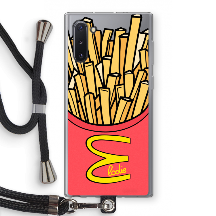 CaseCompany McElodie: Samsung Galaxy Note 10 Transparant Hoesje met koord