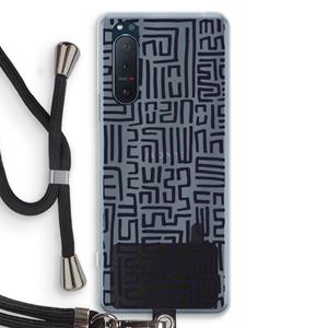 CaseCompany Moroccan Print: Sony Xperia 5 II Transparant Hoesje met koord