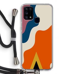 CaseCompany Noor A: Samsung Galaxy M31 Transparant Hoesje met koord