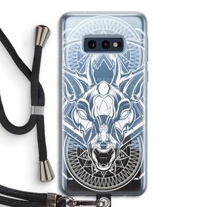 CaseCompany Oh Deer: Samsung Galaxy S10e Transparant Hoesje met koord