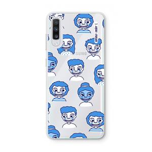 CaseCompany Gezichtjes: Samsung Galaxy A70 Transparant Hoesje
