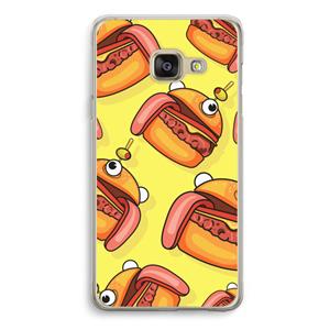 CaseCompany Hamburger: Samsung A3 (2017) Transparant Hoesje