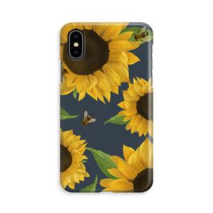 CaseCompany Sunflower and bees: iPhone Xs Volledig Geprint Hoesje