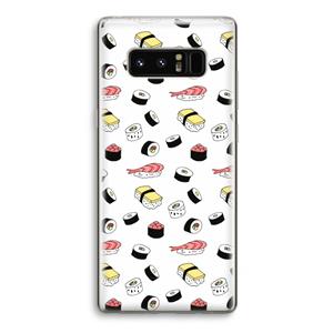 CaseCompany Sushi time: Samsung Galaxy Note 8 Transparant Hoesje