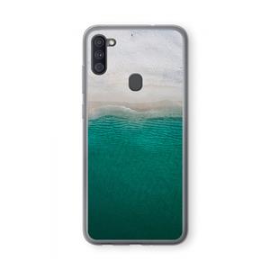 CaseCompany Stranded: Samsung Galaxy A11 Transparant Hoesje