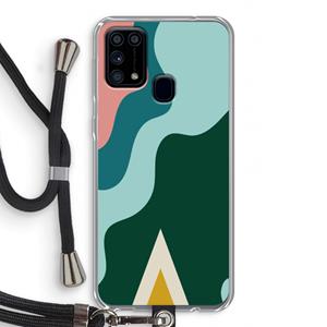 CaseCompany Noor B: Samsung Galaxy M31 Transparant Hoesje met koord