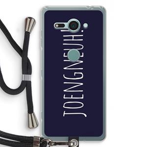 CaseCompany Joengneuh!: Sony Xperia XZ2 Compact Transparant Hoesje met koord
