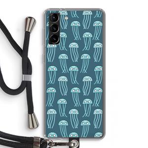 CaseCompany Kwallie: Samsung Galaxy S21 Plus Transparant Hoesje met koord