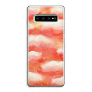 CaseCompany Lichte Wolken: Samsung Galaxy S10 Plus Transparant Hoesje