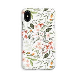 CaseCompany Sweet little flowers: iPhone Xs Volledig Geprint Hoesje
