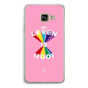 CaseCompany Het Leven Is Mooi: Samsung A3 (2017) Transparant Hoesje