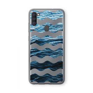 CaseCompany Oceaan: Samsung Galaxy A11 Transparant Hoesje