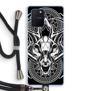 CaseCompany Oh Deer: Samsung Galaxy Note 10 Lite Transparant Hoesje met koord