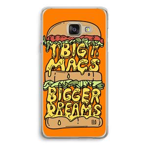 CaseCompany Big Macs Bigger Dreams: Samsung A3 (2017) Transparant Hoesje