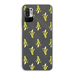 CaseCompany Bananas: Xiaomi Redmi Note 10 5G Transparant Hoesje