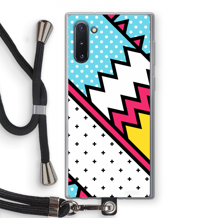 CaseCompany Pop Art #2: Samsung Galaxy Note 10 Transparant Hoesje met koord